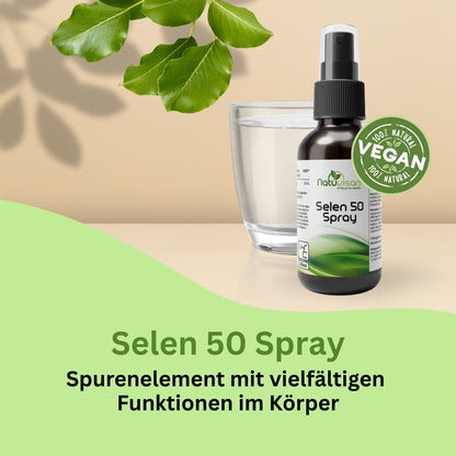Selen Spray 50 µg – praktisches Nahrungsergänzungsspray mit antioxidativ wirksamem Selen, leicht dosierbar für die tägliche Anwendung