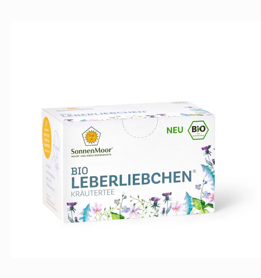 Bio Leberliebchen® Kräutertee von SonnenMoor – Bio-Kräutermischung mit Bitterstoffen für Leber, Galle und Stoffwechsel, wohltuend & naturbelassen.