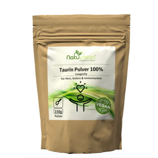 Taurin Pulver Antioxidans Longevity - 100% hochrein vegan - 150g