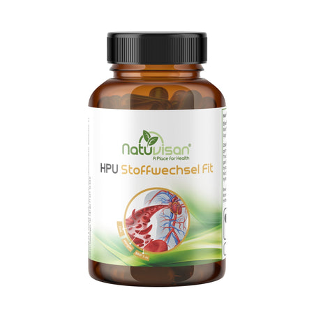 HPU Stoffwechsel FIT Mikronährstoffkomplex in Kapselform von NATUVISAN mit zwei Magnesiumverbindungen und aktiven B-Vitamin-Formen